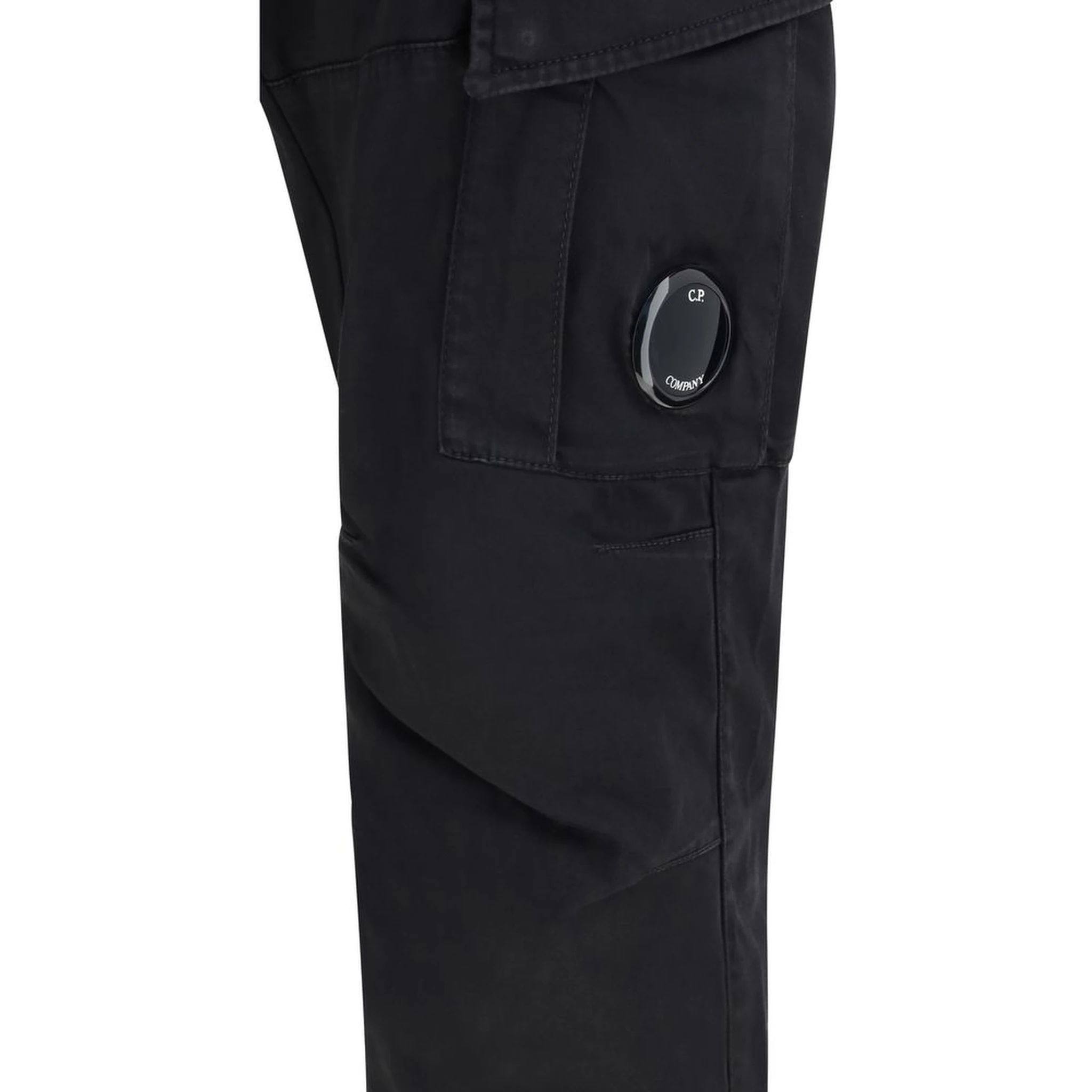 Black Cotton Cargo Pants