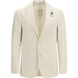 White Cotton Blazer
