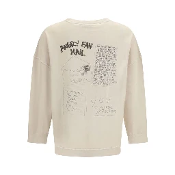 Beige Cotton Sweatshirt