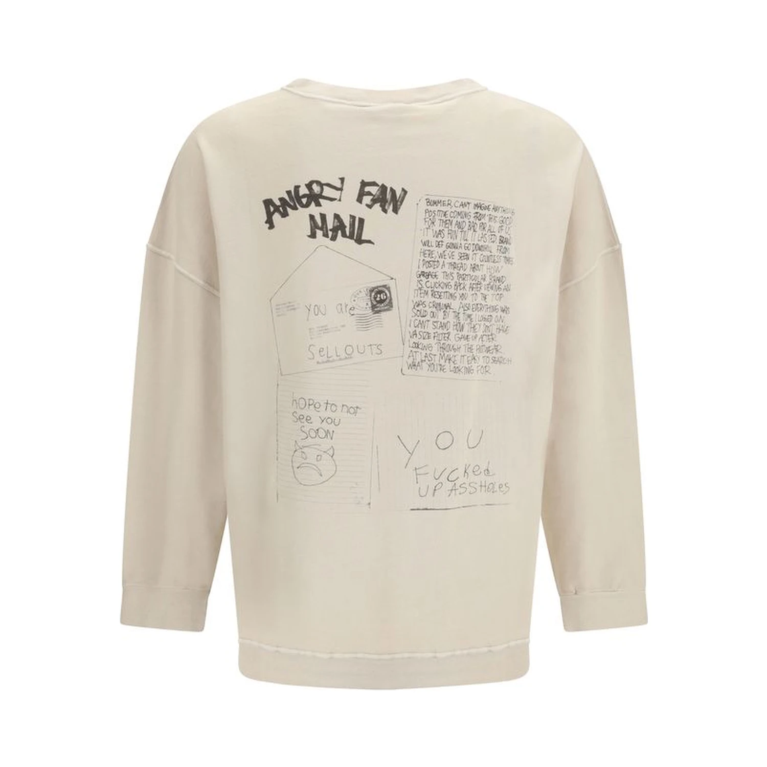 Beige Cotton Sweatshirt