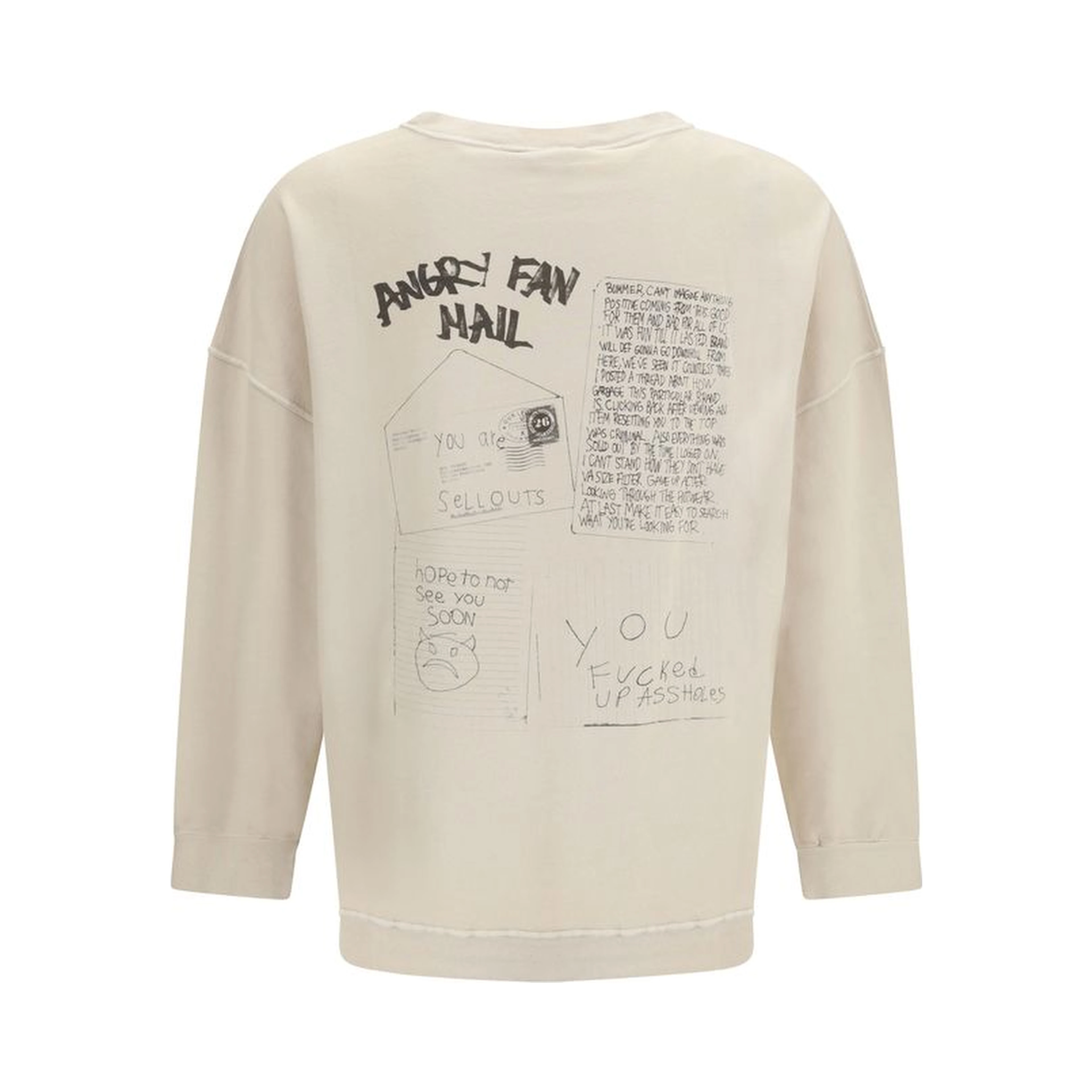 Beige Cotton Sweatshirt