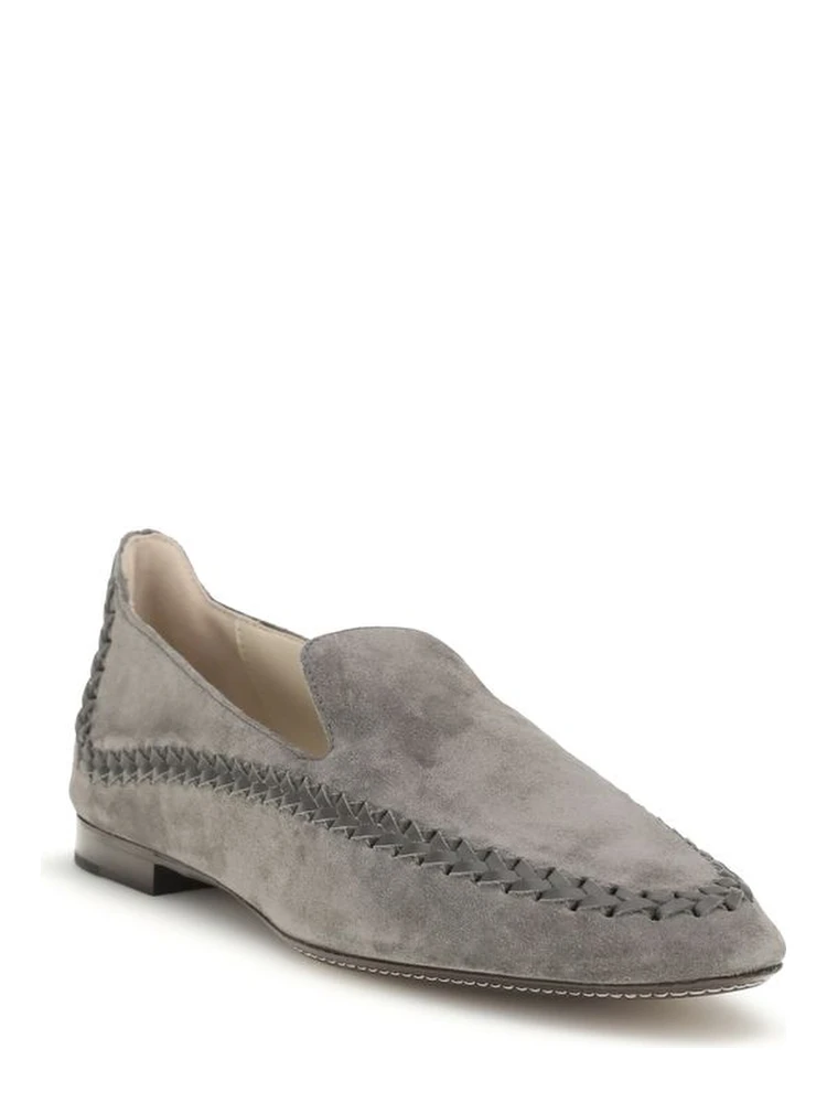 Gray Calf Leather Bos Taurus Slip-On Loafers alternative