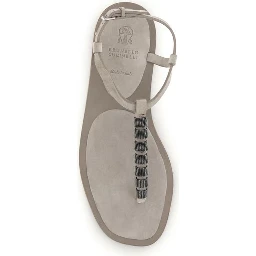 Blue Calf Leather Bos Taurus Strap-On Sandals