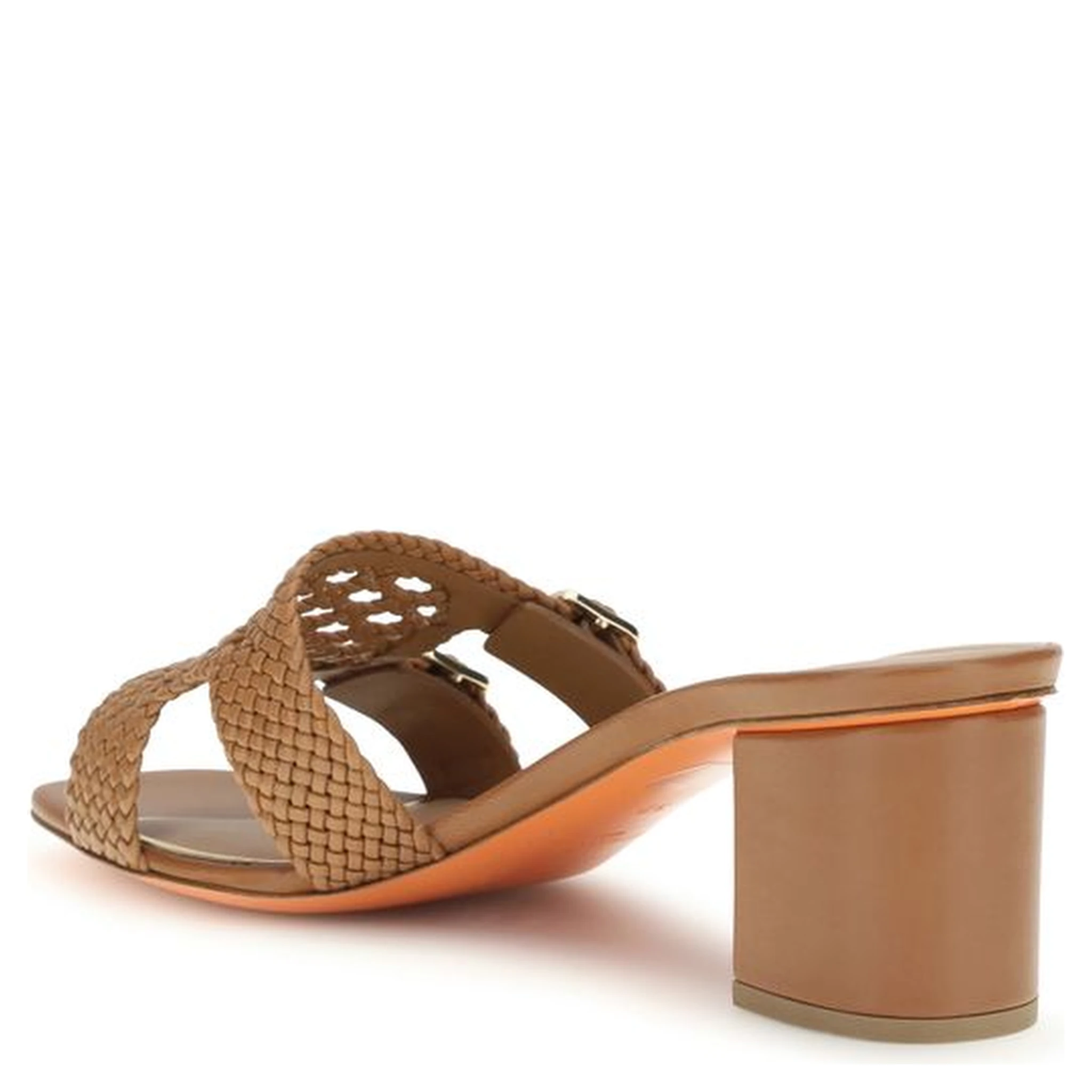 Beige Calf Leather Bos Taurus Platform Sandals