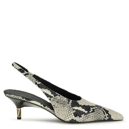 Multicolor Calf Leather Bos Taurus High Heel Pumps