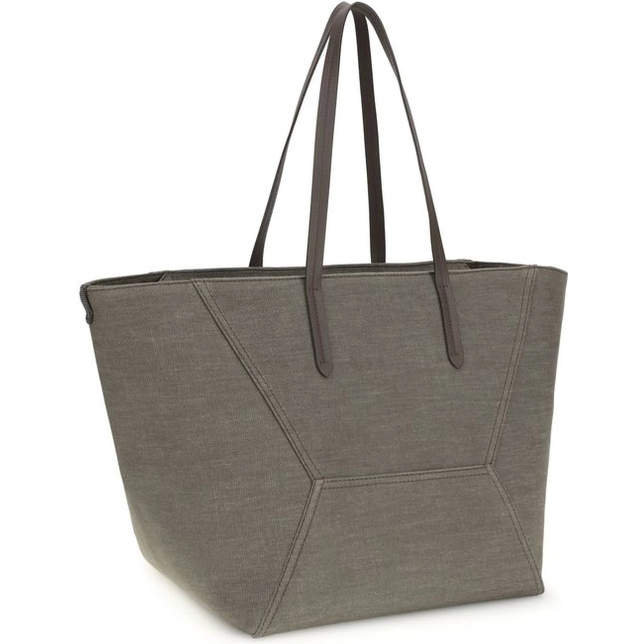 Brown Cotton Shoulder Bag
