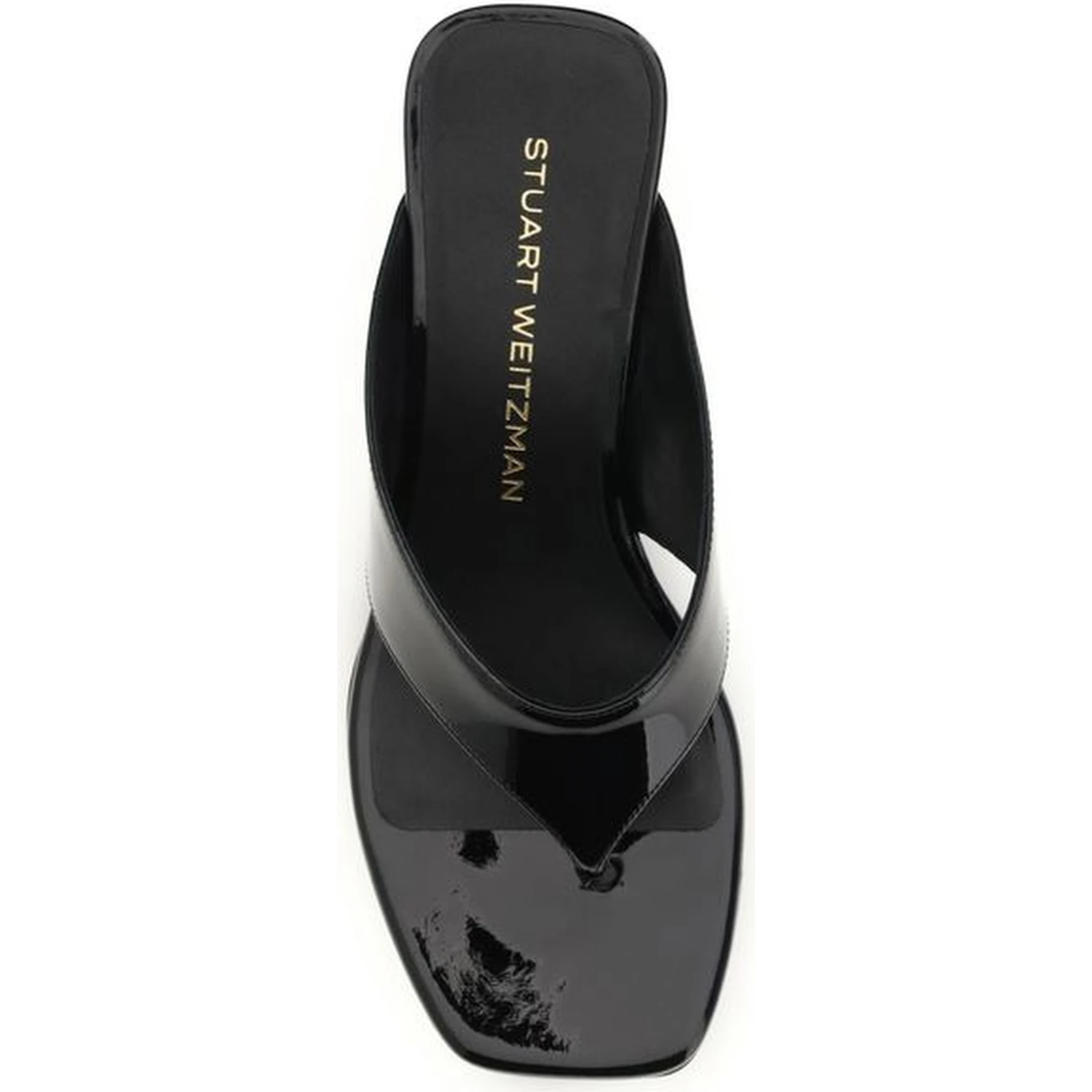 Black Calf Leather Bos Taurus Wedge Sandals