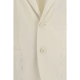 White Cotton Blazer