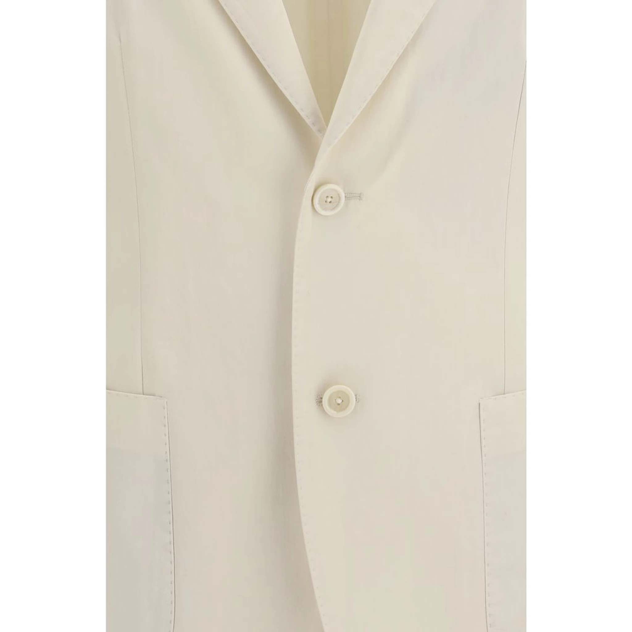 White Cotton Blazer