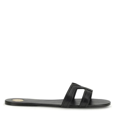 Black Calf Leather Bos Taurus Sandals