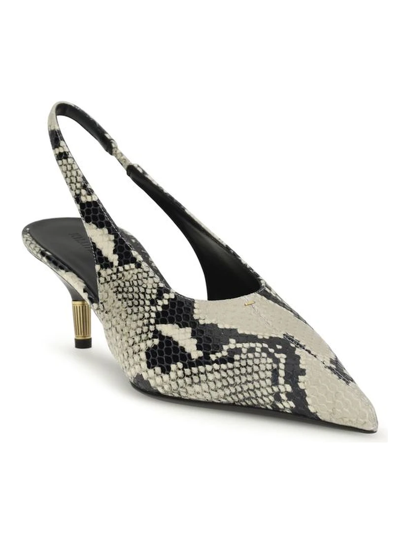 Multicolor Calf Leather Bos Taurus High Heel Pumps