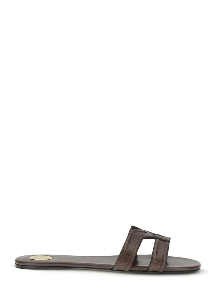 Brown Calf Leather Bos Taurus Sandals