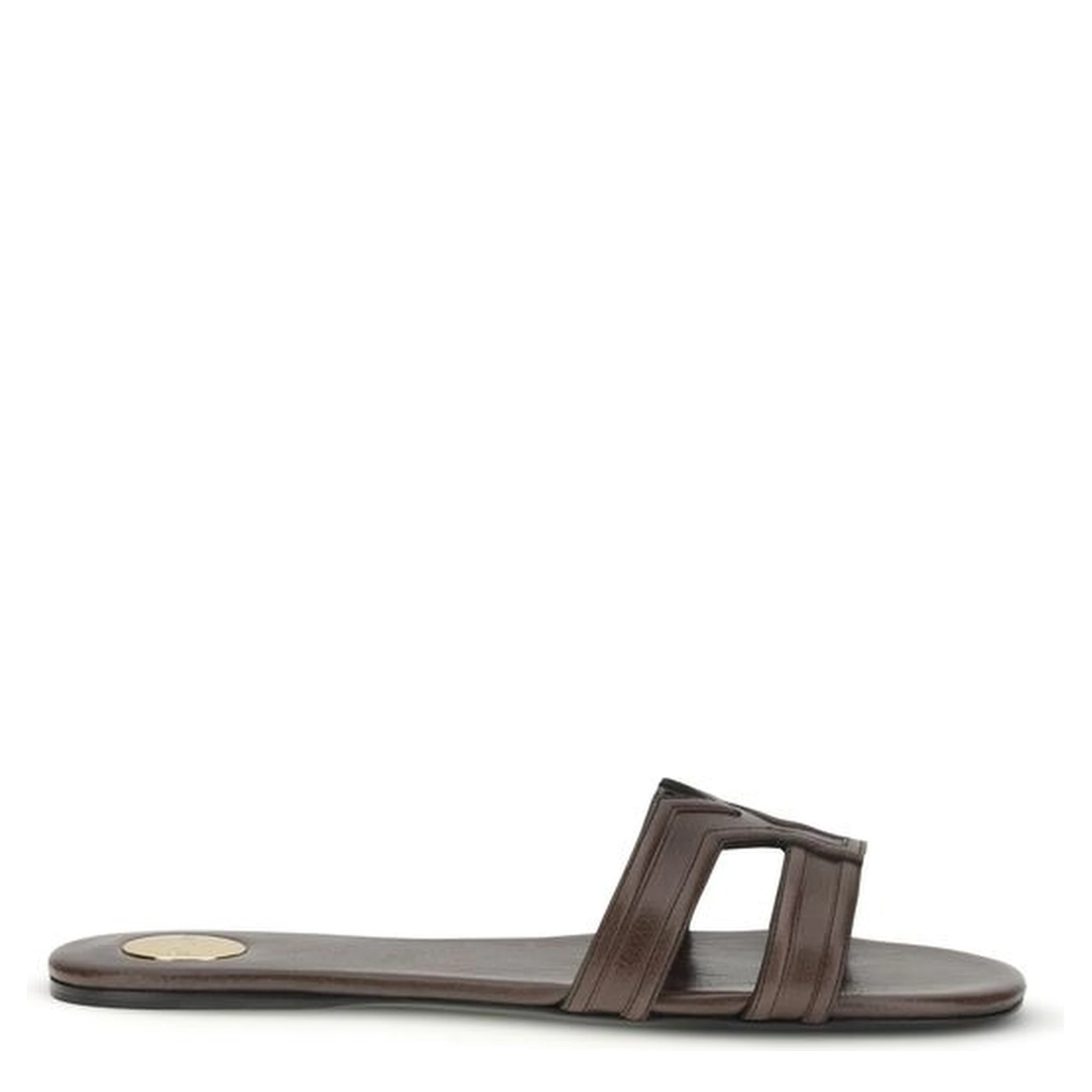 Brown Calf Leather Bos Taurus Sandals