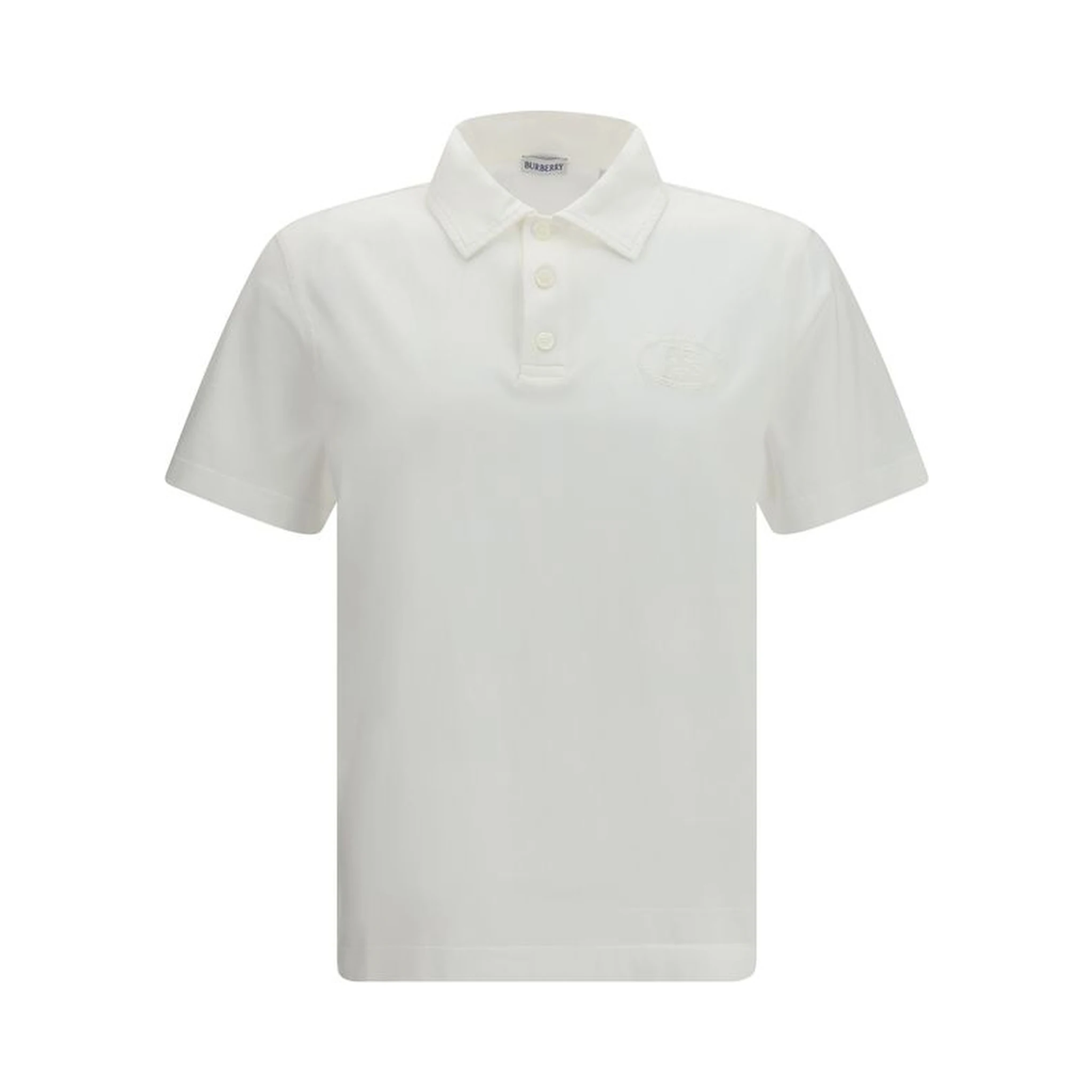 White Cotton Polo Shirt