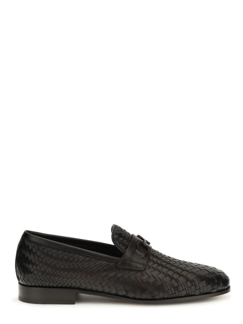 Brown Calf Leather Bos Taurus Slip-On Loafers