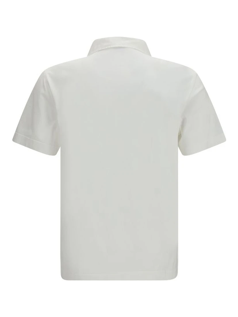 White Cotton Polo Shirt