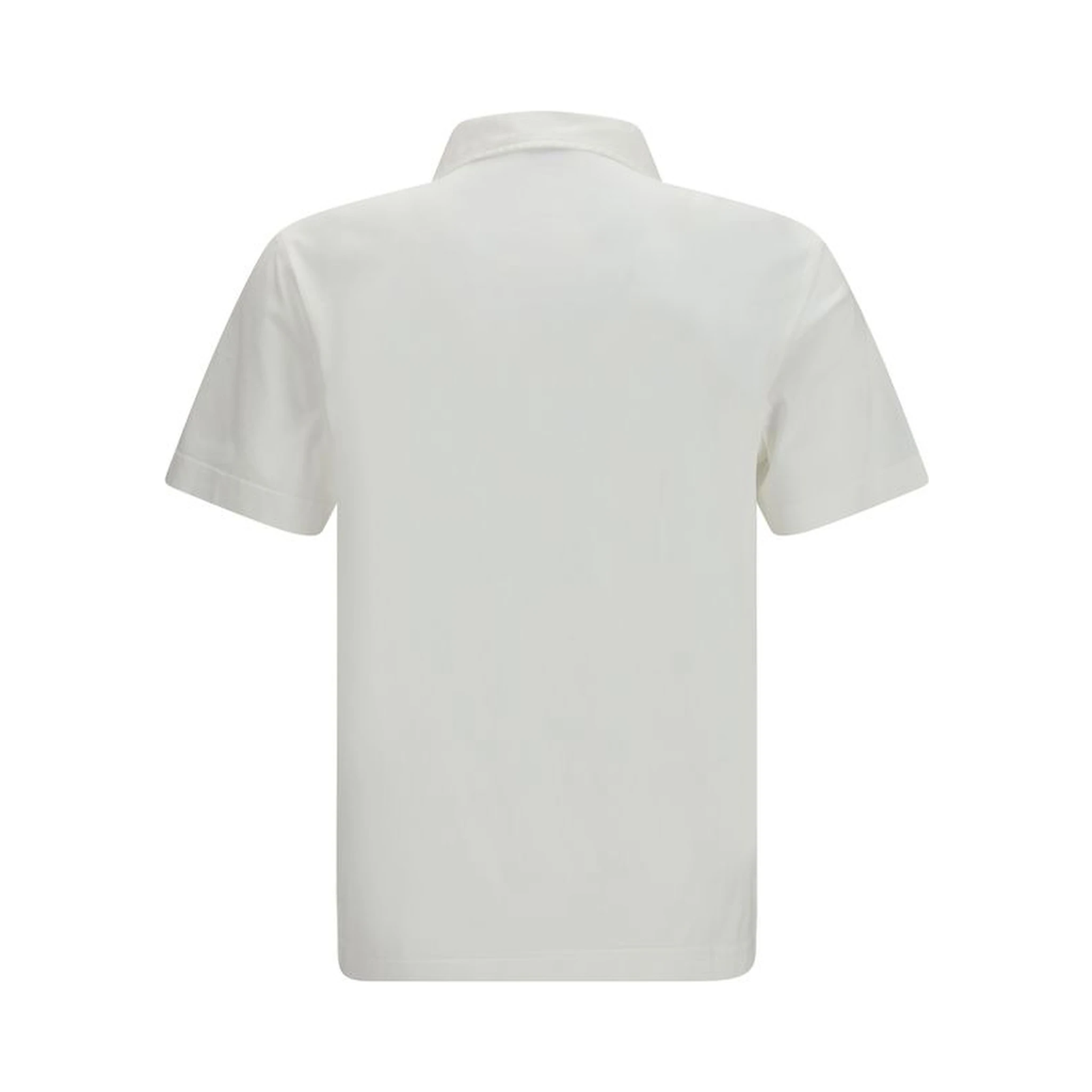 White Cotton Polo Shirt