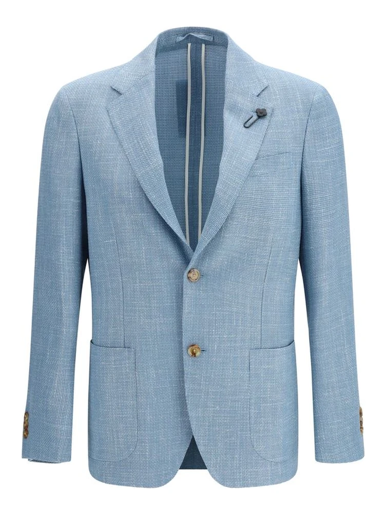 Blue Silk Blazer