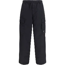 Black Nylon Cargo Pants