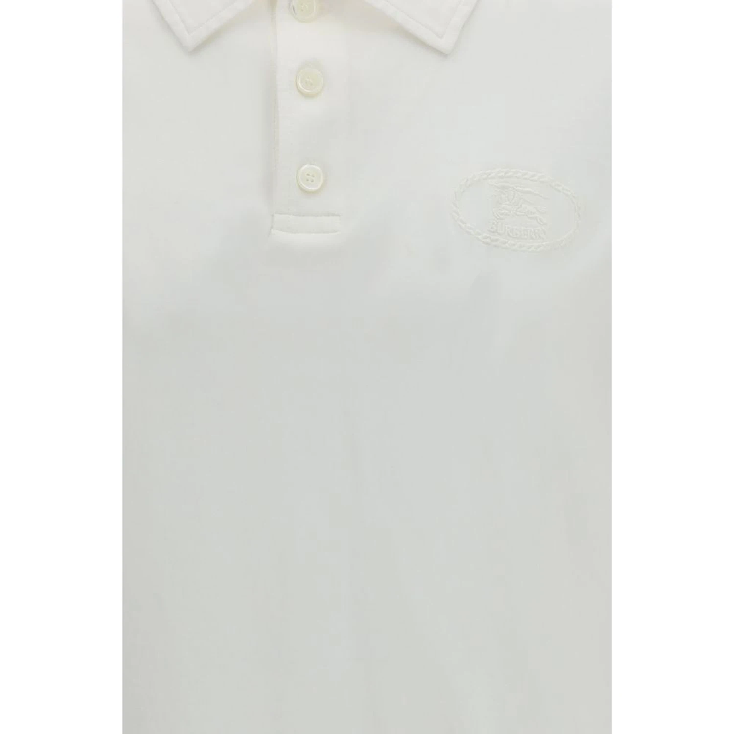 White Cotton Polo Shirt