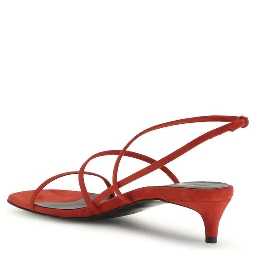 Multicolor Calf Leather Bos Taurus Stiletto Heel Sandals