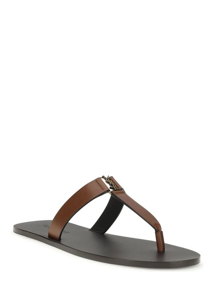 Brown Calf Leather Bos Taurus Flip-Flop Sandals alternative