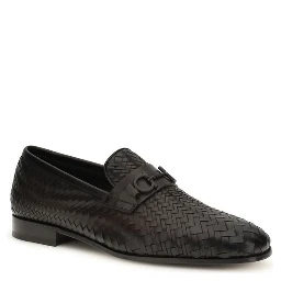 Brown Calf Leather Bos Taurus Slip-On Loafers