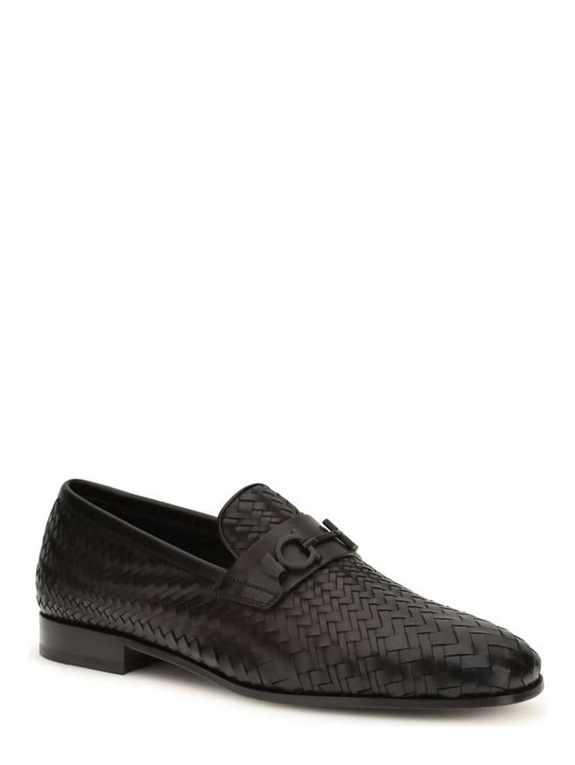 Brown Calf Leather Bos Taurus Slip-On Loafers