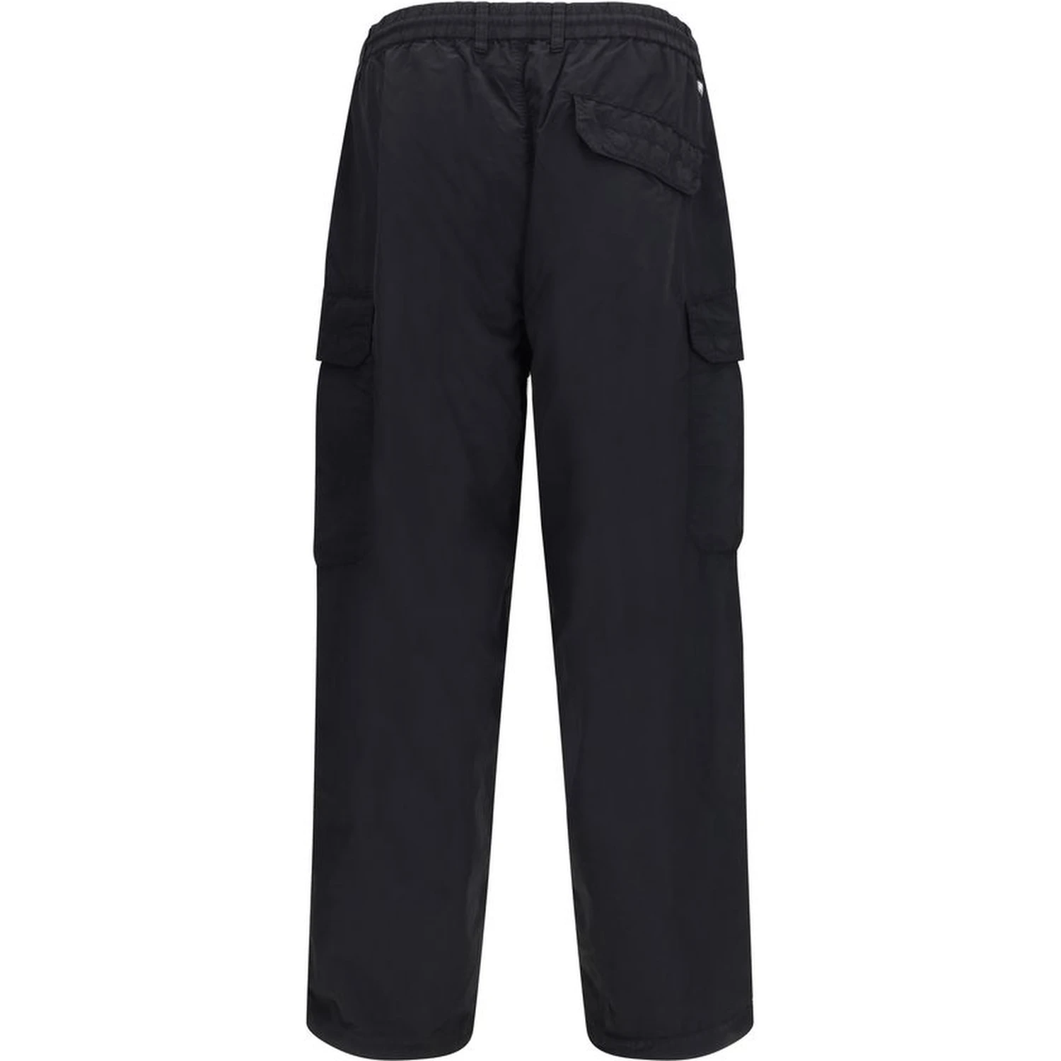 Black Nylon Cargo Pants