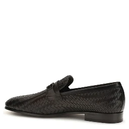 Brown Calf Leather Bos Taurus Slip-On Loafers