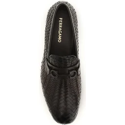Brown Calf Leather Bos Taurus Slip-On Loafers