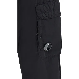 Black Nylon Cargo Pants