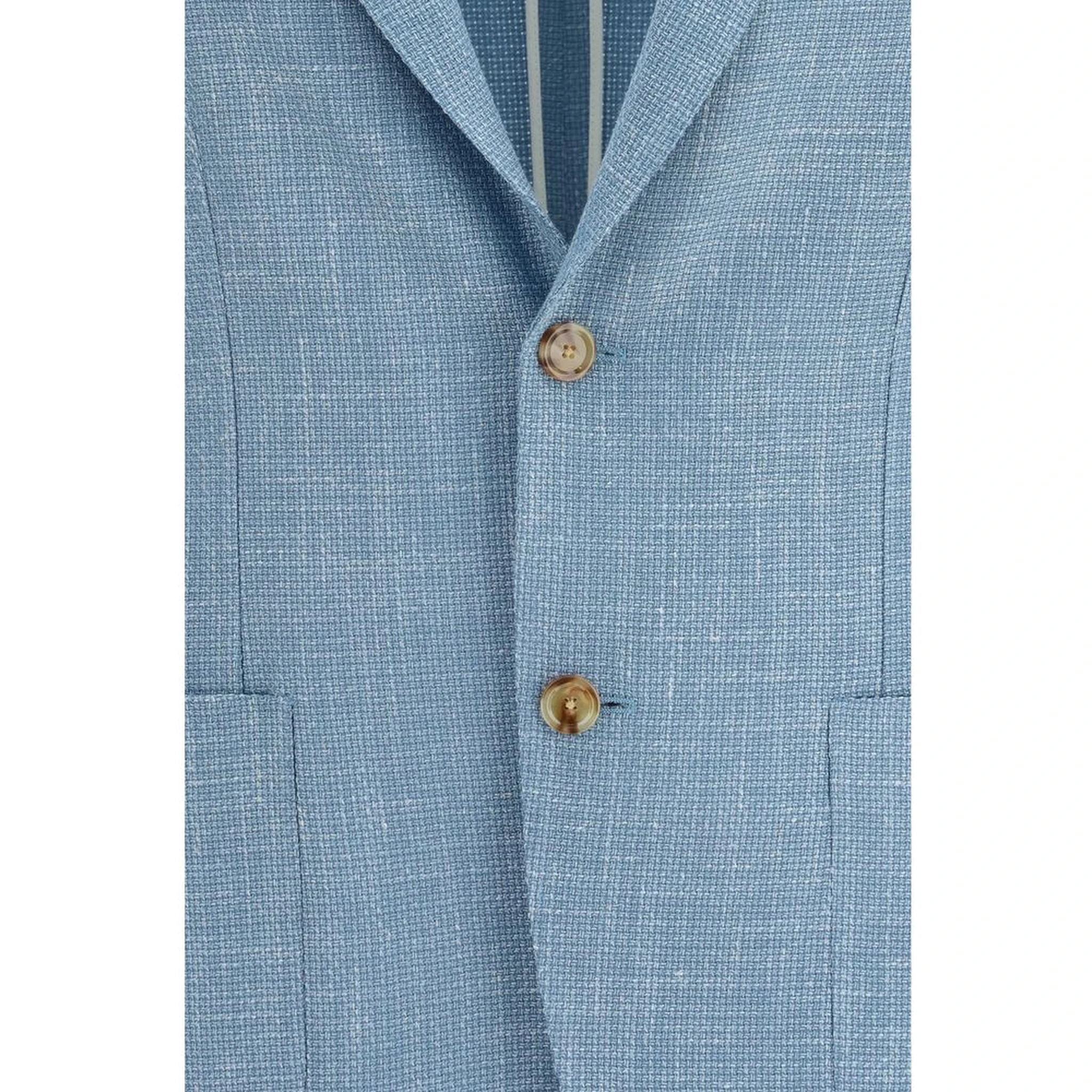Blue Silk Blazer