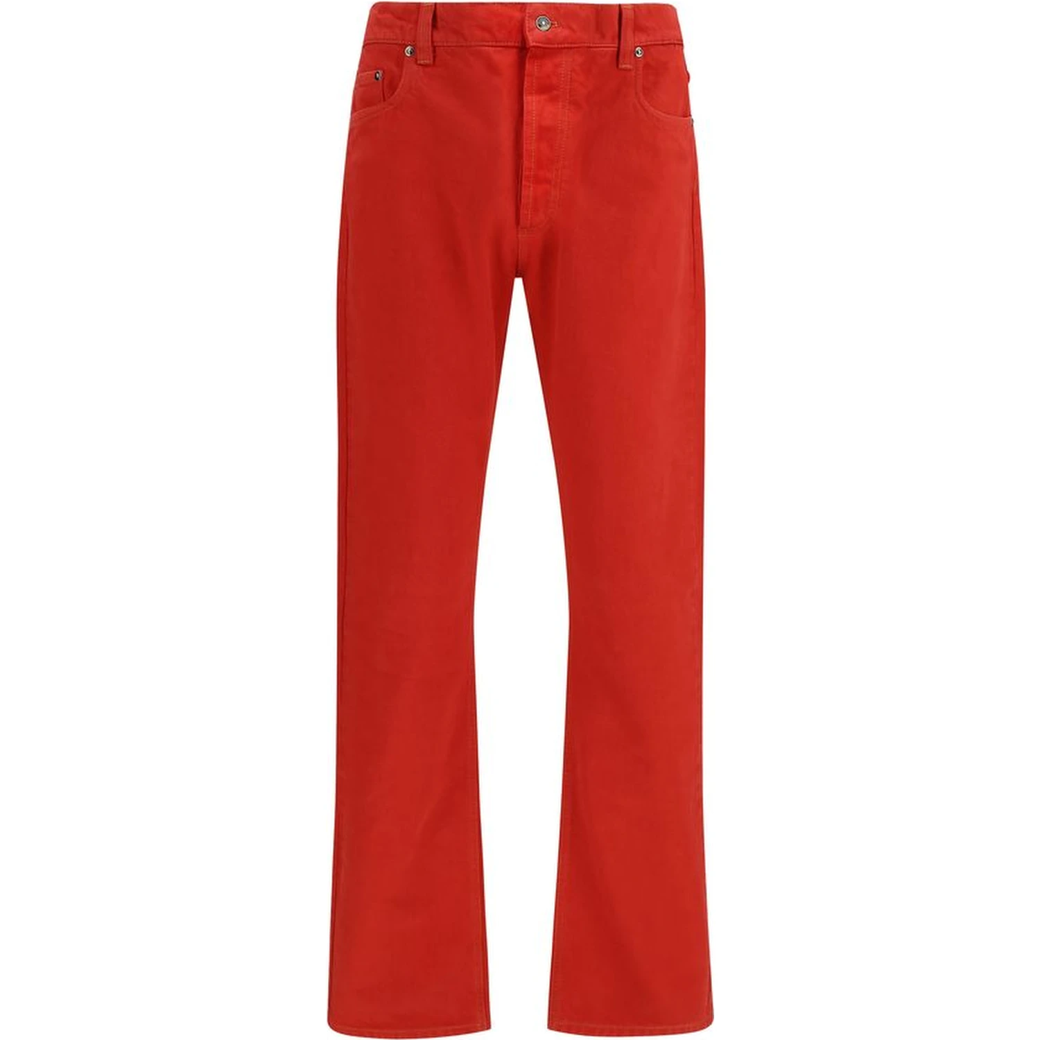 Multicolor Cotton Straight-Leg Jeans