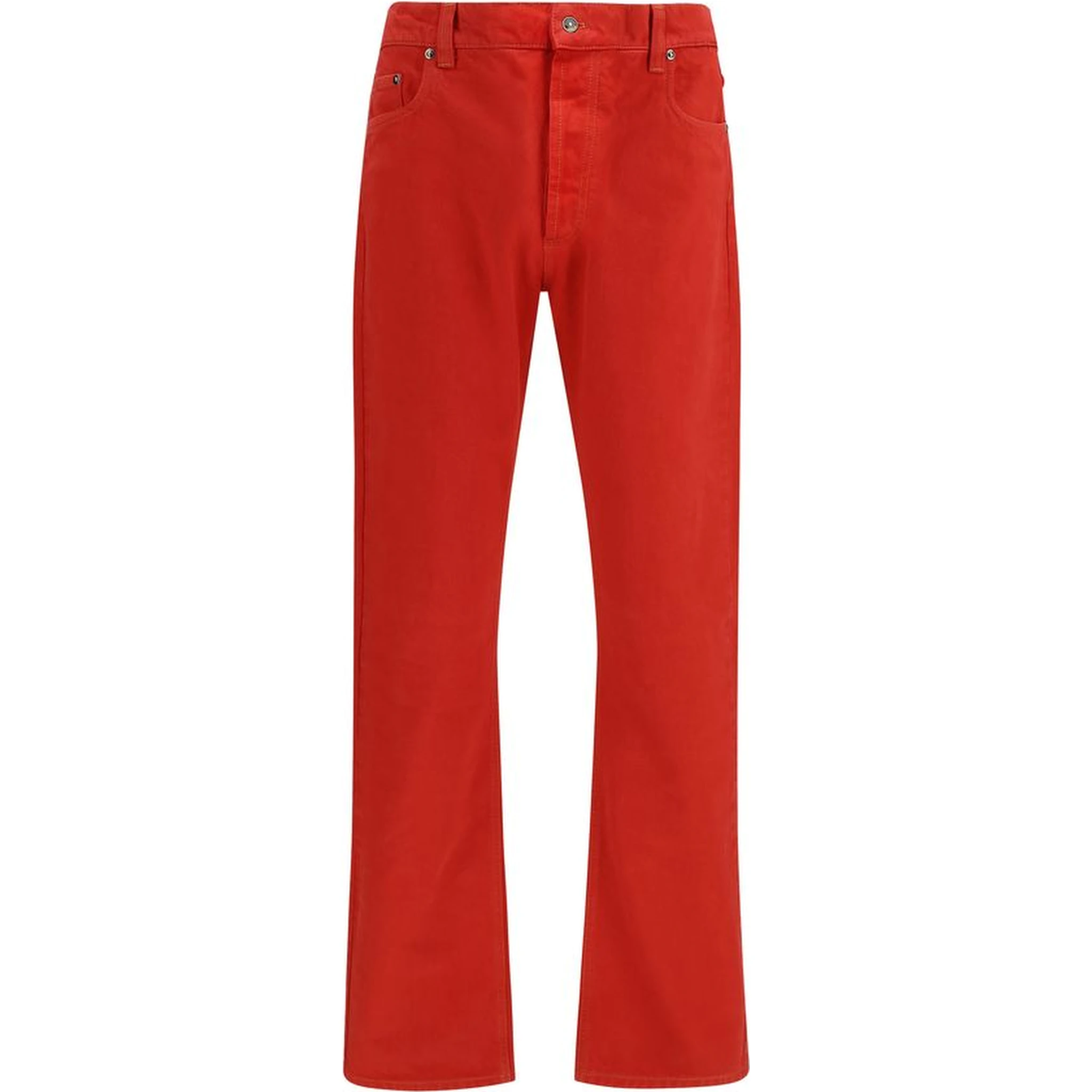 Multicolor Cotton Straight-Leg Jeans