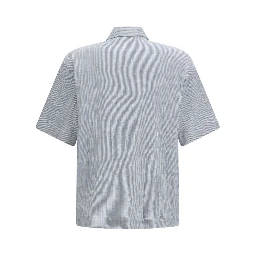 Blue Cotton Shortsleeve Shirt