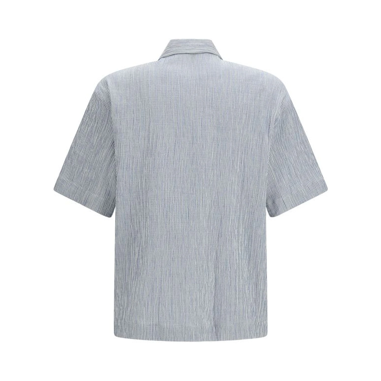 Blue Cotton Shortsleeve Shirt