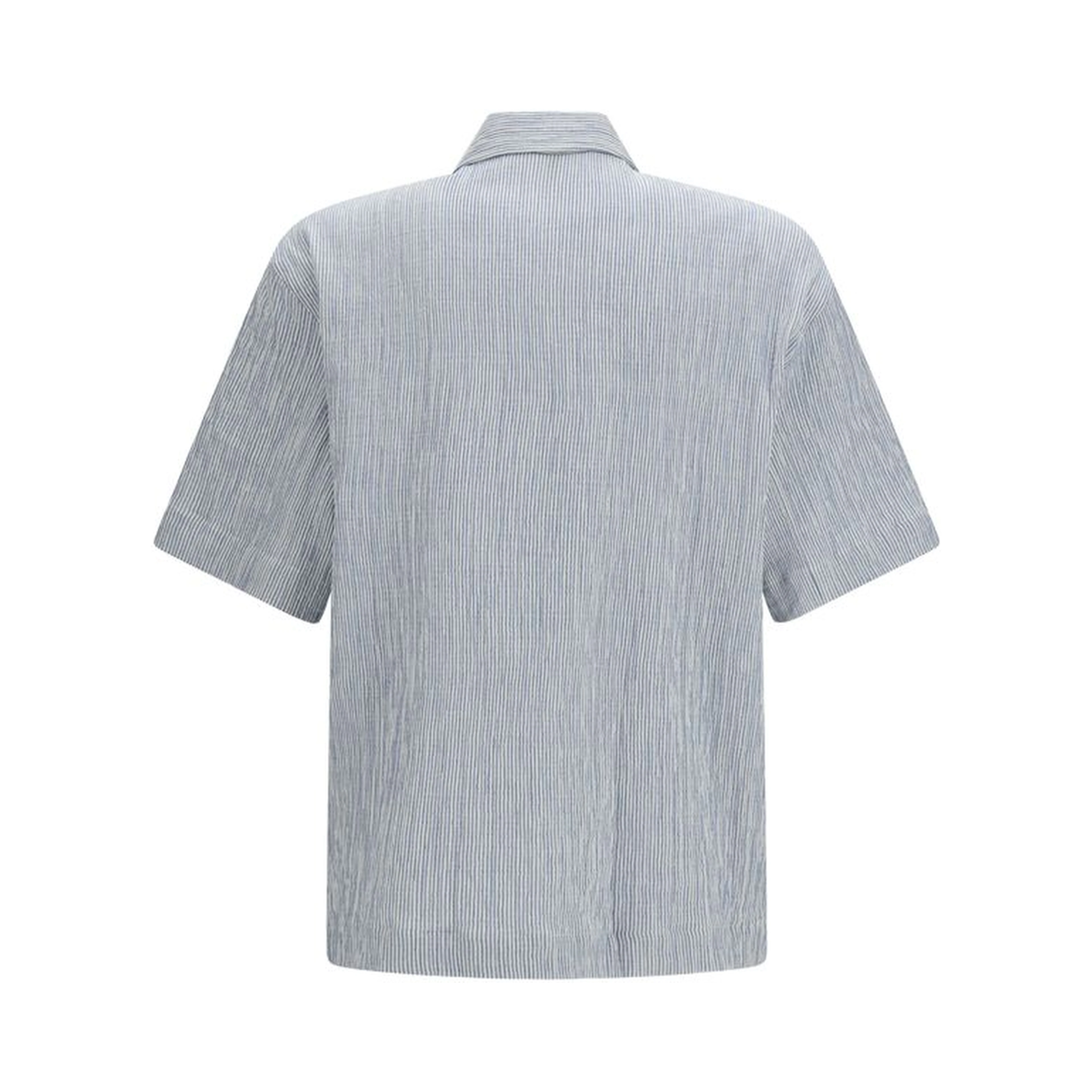 Blue Cotton Shortsleeve Shirt