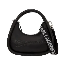 حقيبة يد من البولي إيثيلين الأسود