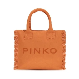 Orange Cotton Shoulder Bag