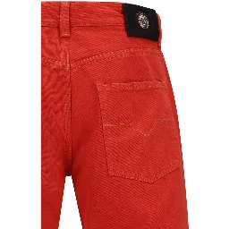 Multicolor Cotton Straight-Leg Jeans