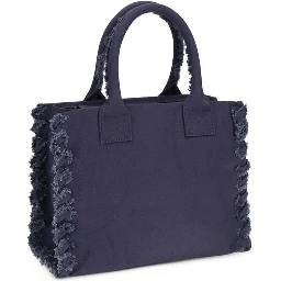 Blue Cotton Shoulder Bag