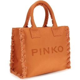 Orange Cotton Shoulder Bag