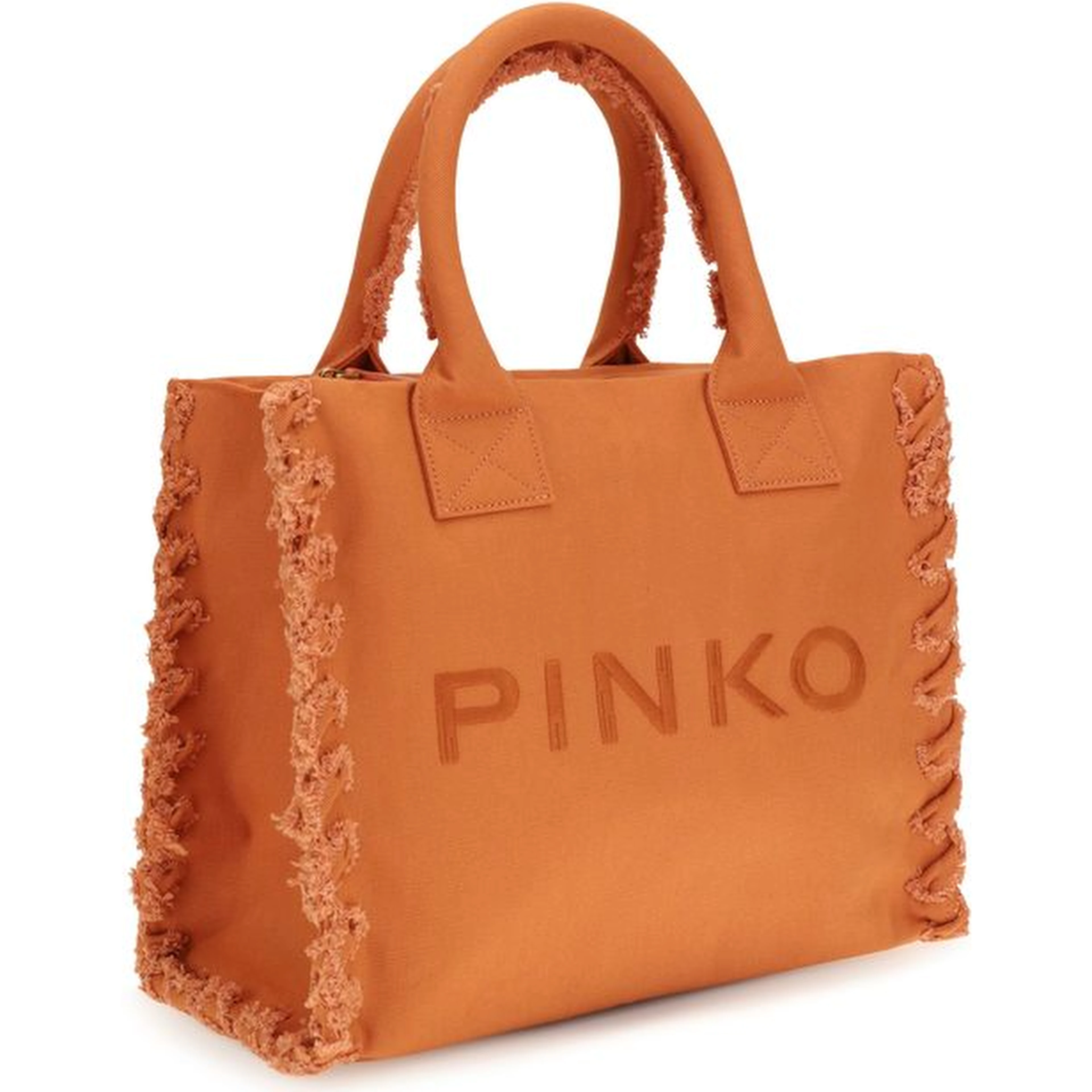 Orange Cotton Shoulder Bag