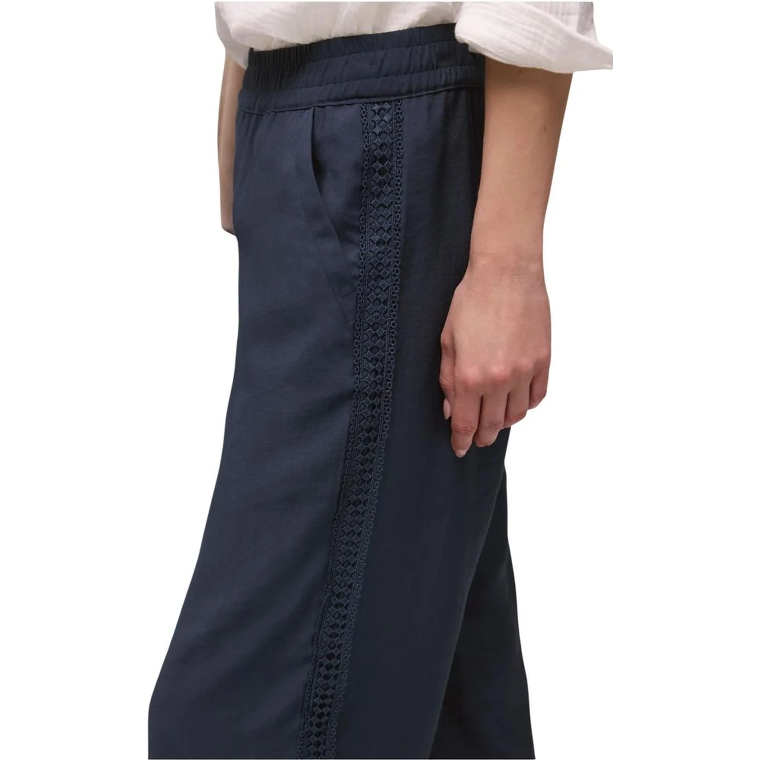 Blue Modal Casual Pants