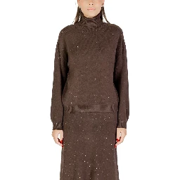 Brown Viscose Sweatshirt