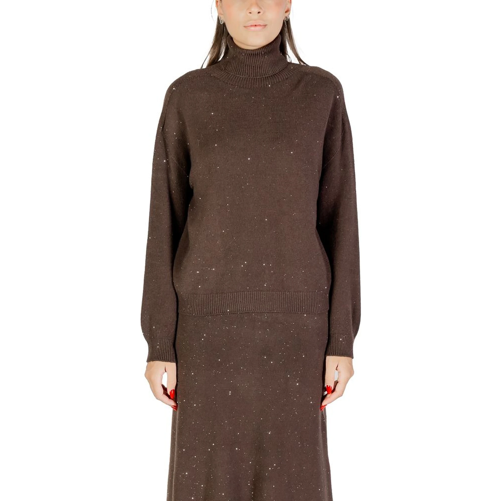 Brown Viscose Sweatshirt
