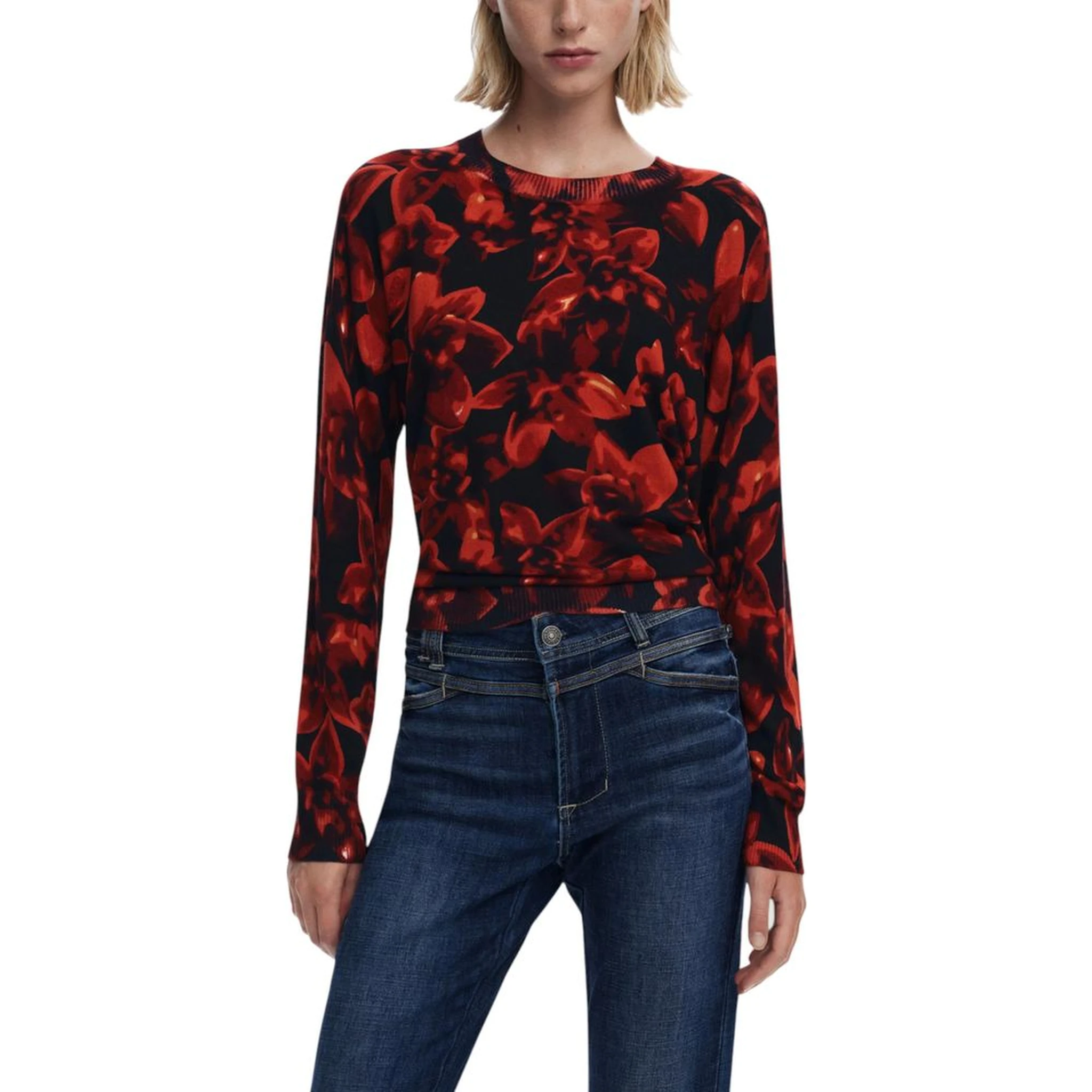 Black Viscose Sweatshirt