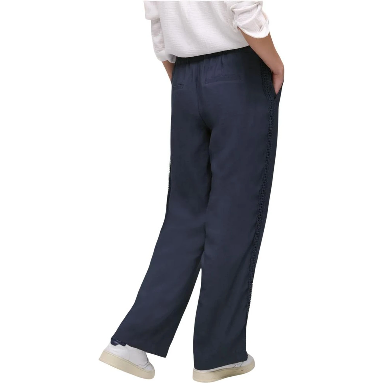 Blue Modal Casual Pants