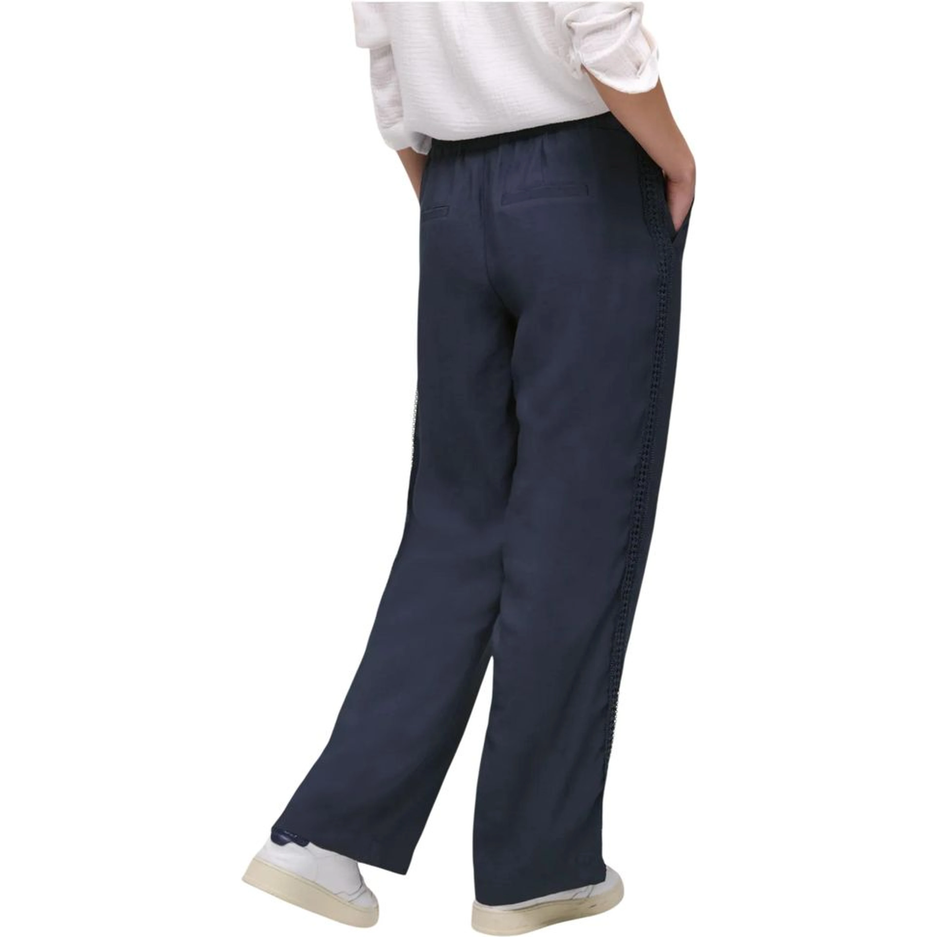 Blue Modal Casual Pants